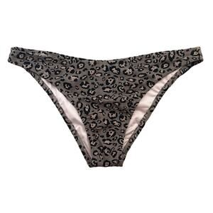 New Shade & Shore Leopard Animal Print Bikini Bottoms Large